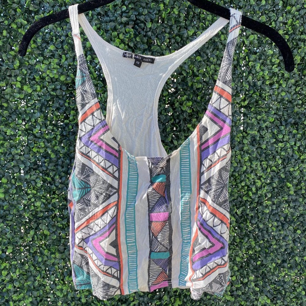 Tribal Pattern Crop Tank